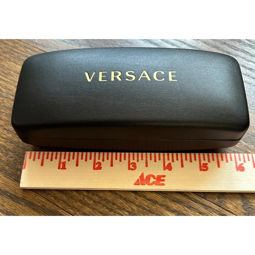 Versace Authentic Hard Eyeglass Case Unisex Black Replacement Luxury Italy